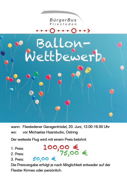 Fliester Trödel Ballonwettbewerb